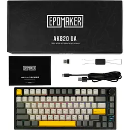 Клавіатура Epomaker AK820 Pro Gift Switch Black механічна бездротова (AK820-PRO-B-G) - мініатюра 2