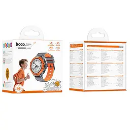 Дитячий cмарт-годинник Hoco Y107 4G with call function Orange - мініатюра 2