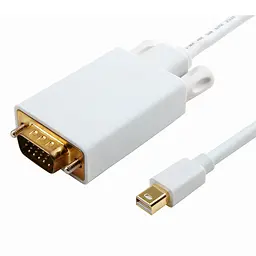 Перехідник-конвертер mini Display Port (тато) на VGA (тато) 1.8m