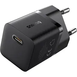 Мережевий зарядний пристрій Baseus GaN5 Mini Fast Charger Type-C 25W Black [P10110909113-00] [139985]