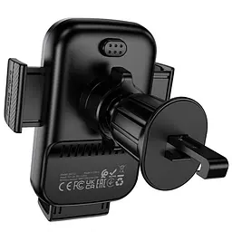 Автотримач з БЗП Borofone BH221 Path 15W (air outlet) Black / Metal gray - мініатюра 4