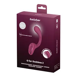 Вагінально-кліторальний вібратор Satisfyer G for Goddess 2 Wine Red, 2 мотори - мініатюра 5