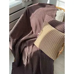 Плед Прованс Cotton шоколадний 120 х 200 см (039528) - мініатюра 7