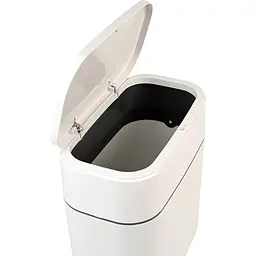 Відро для сміття МВМ My Home з кришкою 300х165х320 мм біло-сіре (BIN-23 10L WHITE/GRAY) - мініатюра 5