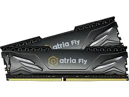 Пам'ять для настільних комп'ютерів ATRIA 16 GB (2x8GB) DDR4 3200 MHz Fly Black (UAT43200CL18BK2/16) - мініатюра 1