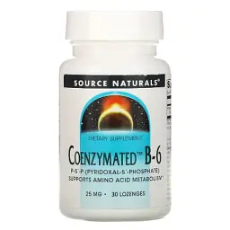 Антиоксидант Source Naturals Коензим Вітаміну B6, 25 мг, Coenzymated™ Vitamin B-6, 30 таблеток для (SN0940)