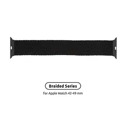Ремінець до смарт-годинника Armorstandart Braided Solo Loop для Apple Watch 49/46/45/44/42 (Series 1-3) Charcoal Size 10 (172 mm) (ARM58074)