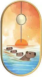 Миша 2E MF300 Capybara Sunset Silent WL BT Жовтий (2E-MF300WCAPIBARAYW)
