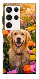TPU чехол Demsky Flowery labrador для Samsung Galaxy S23 Ultra