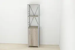 Етажерка 3/34 Ferrum-decor Серії Конект із тумбою 144x34x28 Сірий ДСП Сонома Трюфель (FRD-104439) - мініатюра 2