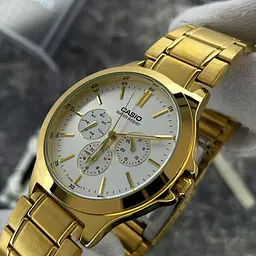Чоловічий годинник Casio MTP-V300G-7A Золотистий ( AT1141-0199 ) - мініатюра 3