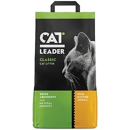 Суперпоглинаючий бентонітовий наповнювач Cat Leader Classic Wild Nature Кет Лідер в котячий туалет з ароматом дикої природи 5 кг (801328)