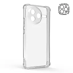Прозрачный чехол для Xiaomi Poco F7 Pro с защитой камеры и усиленными бортами, тонкий, силиконовый, бесцветный, ударопрочный, противоударный бампер с закрытой камерой, ArmorStandart (ARM80344) - мініатюра 2