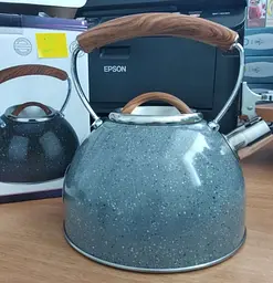 Чайник зі свистком Bohmann BH 9919 grey 3 л - мініатюра 2