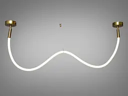 Стельова люстра LED Diasha 9610-1500GAB Мотузка 17W бронзова для коридору, вітальні, спальні, кухні, офісу - мініатюра 2