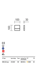 Бра вуличне EVEN AP SM LED SMD 3W IP54 DG 3000K (SQ) (5.1.2) Redo 9151 - мініатюра 3