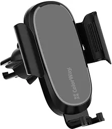 Тримач для телефону ColorWay Air Vent Car Wireless Charger 15W Black - мініатюра 3