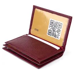 Жіночий шкіряний гаманець-візитниця ST Leather 10х6,5х1 см acs0015958 - мініатюра 5