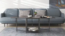 Стіл журнальний трансформер Куб Комбо Ferrum-decor 540x532x500 Чорний метал ДСП Венге Магія 16 мм (FRD-105313) - мініатюра 4