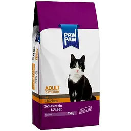 Сухий корм для котів Pawpaw Преміум з куркою, 15 кг
