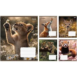 Упаковка зошитів 1В Wildlife is beautiful А5/24 кл. 20 шт. (769146)