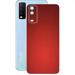 Захисна плівка StatusSKIN для Vivo Y12a Корпус Вініл червона матова