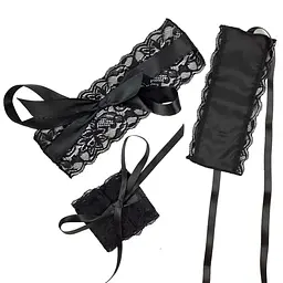 Еротичний набір пов'язка на очі та наручники Blindfold and Handcuffs Aria - мініатюра 2