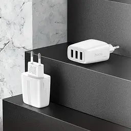 Зарядний пристрій блок Hoco N15 Amazing 3 USB-виходи - мініатюра 2