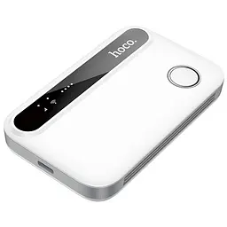 Портативний модем WiFi роутер Hoco HI41 150Mbps (Micro SIM) 2100 mAh White - мініатюра 4