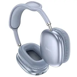 Бездротові накладні навушники Hoco W35 Air Triumph BT headphones, BT5.3, AUX, TF, 400mAh, 45h, blue - мініатюра 2