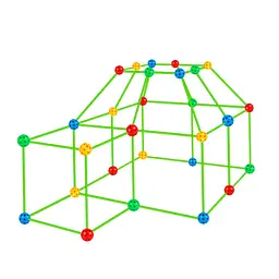 Дитячий конструктор-намет Bambi Build your own den 2020-36A трубки та кульки