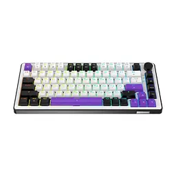 Клавіатура Hator Hellyberry HK75 Mechanical Linear RGB USB UA White/Violet (HK75) - мініатюра 2