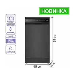 Посудомоечная машина PRIME Technics PDW 4583 DX - миниатюра 4