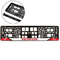Рамка номера для Honda Тип 4 Морозостійка Кольоровий Логотип (Avtovin)