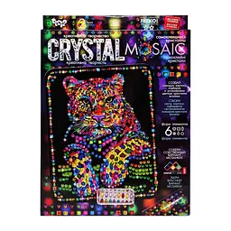 Креативна творчість Danko Toys Crystal mosaic Леопард 6 форм елементів (RN-250-N-956)