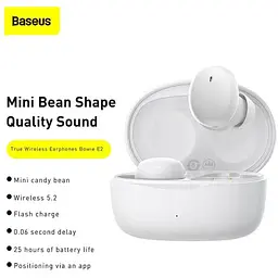 Навушники Baseus True Wireless Earphones Bowie E2 (NGTW090002) білі - мініатюра 6