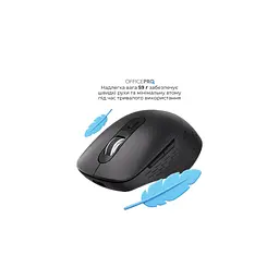 Мишка OfficePro M265B Wireless/Bluetooth Silent Click Black (M265B) - мініатюра 8
