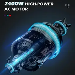 Фен для укладання волосся XPRO V-452 компактний з концентратором бірюзовий (41586-16003_640) - мініатюра 4