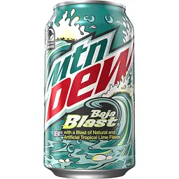 Напій безалкогольний Mountain Dew Baja Blast газований 0.355 л з/б (947436)