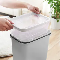 Відро для сміття MBM My Home з кришкою 15 л сіре (BIN-12 15L GRAY) - мініатюра 11