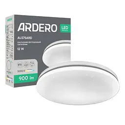 Світлодіодний накладний світильник Ardero AL575ARD Silver 5000K білий 12 Вт (80693)