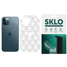 Захисна плівка SKLO Back (тил+грані без кутів+лого) Transp. для Apple iPhone 6/6s plus (5.5) Прозорий / Черепи