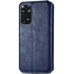 Чохол-книжка GETMAN Cubic Cover Case для Xiaomi Redmi Note 11/11S Blue [85614] - мініатюра 2