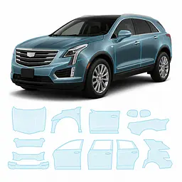 Антигравійна захисна бронеплівка за лекалами для Cadillac XT5 I 2016-2019 - повний кузов