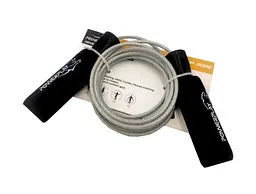 Скакалка швидкісна з підшипниками PowerPlay 4209 Sport Jump Rope Чорна 3 м (PP_4209_Black) - мініатюра 2