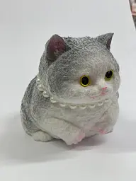 Антистрес сквіш A-Toys котик великий 20 см сірий тянучка - мініатюра 3