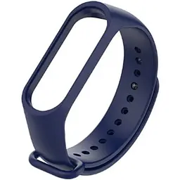 Силіконовий ремінець BeCover для Xiaomi Mi Band 3/4 Deep Blue (704127) - мініатюра 3