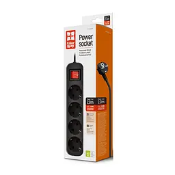 Мережевий фільтр живлення ColorWay CW-PSEA42BK /2M black (CW-PSEA42BK) - мініатюра 6