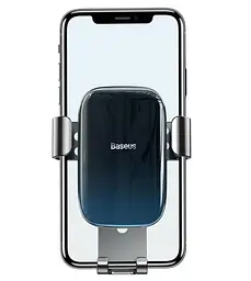 Тримач для смартфона Baseus Glaze Gravity Car Black (SUYL-LG01) - мініатюра 2