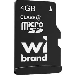 Карта пам'яті Wibrand 4GB mictoSD class 4 (WICDC4/4GB)